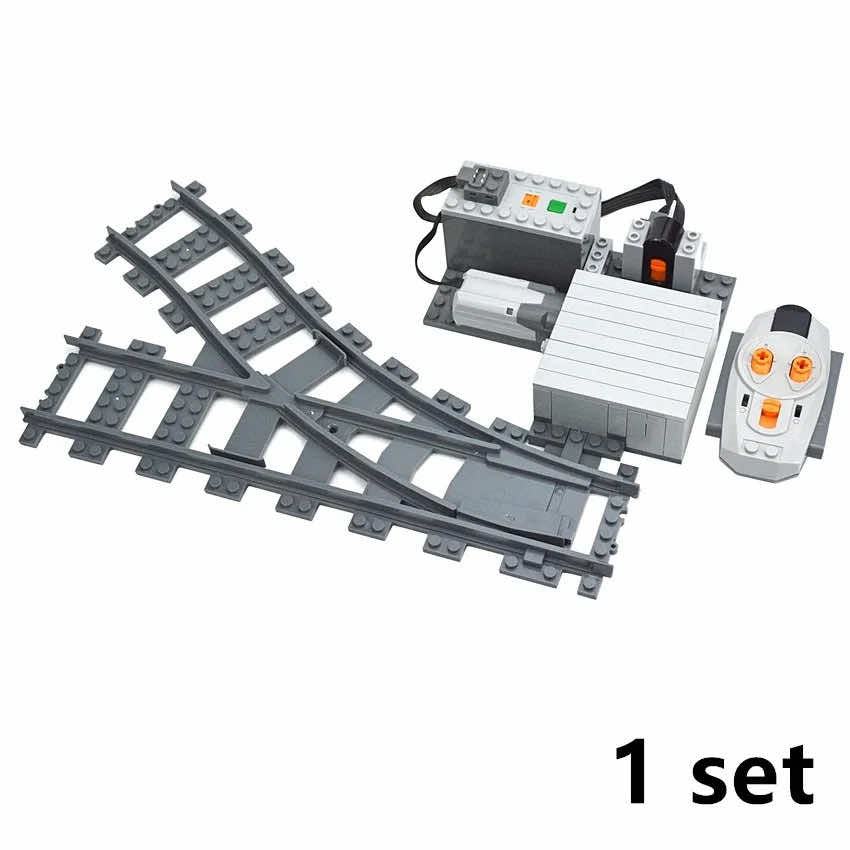 City Rail Motorized Track Switch for Lego Kit Train Building Blocks Sets DIY -  - The Drift Art Co.