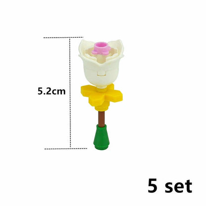 Flowers Rose Tulip Plant Leaves 2x2 15469   For Lego Building Blocks Sets DIY -  - The Drift Art Co.