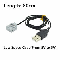 LED MOC City 9686 8883 Motor Power Supply USB cable Building Block Bricks Toy - Minifigure -  - The Drift Art Co.