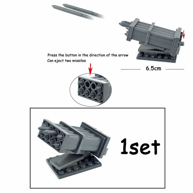 Military Weapon Gun Rifle Pistol Mortar Soldier Figures Building Blocks Toy DIY -  - The Drift Art Co.