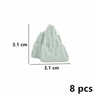 Rock Panel Rockery Mountain 8pc MOC Parts for Lego Sets Building Blocks Sets DIY - LEGO (R) Bricks, Pieces & Parts -  - The Drift Art Co.