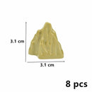 Rock Panel Rockery Mountain 8pc MOC Parts for Lego Sets Building Blocks Sets DIY - LEGO (R) Bricks, Pieces & Parts -  - The Drift Art Co.