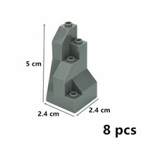 Rock Panel Rockery Mountain 8pc MOC Parts for Lego Sets Building Blocks Sets DIY - LEGO (R) Bricks, Pieces & Parts -  - The Drift Art Co.