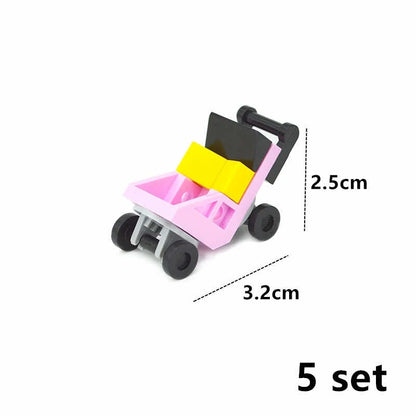 Stroller Baby Computer Phone Clock Pizza City for Lego Building Blocks Sets DIY -  - The Drift Art Co.