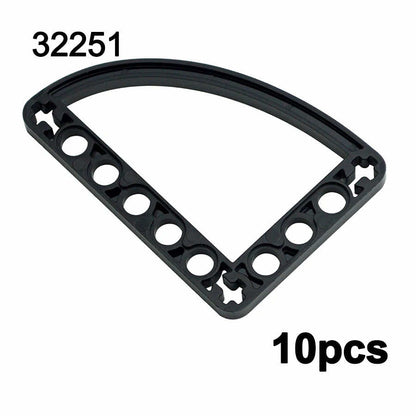 Technic Beam Thin Axle Hole L-shape Part 32251 for Lego Kits Building Blocks Set -  - The Drift Art Co.