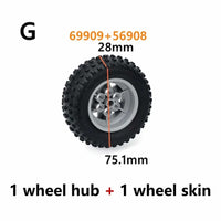 Tire Wheel Car Motorcycle Technic Parts for Lego  Building Blocks Model Sets DIY - LEGO (R) Bricks, Pieces & Parts -  - The Drift Art Co.
