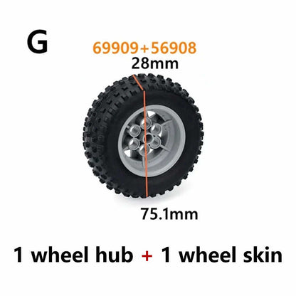 Tire Wheel Car Motorcycle Technic Parts for Lego  Building Blocks Model Sets DIY -  - The Drift Art Co.