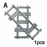 Track Crossing Switch Forked Rail for Lego Kit Train Building Blocks Sets DIY - LEGO (R) Bricks, Pieces & Parts -  - The Drift Art Co.