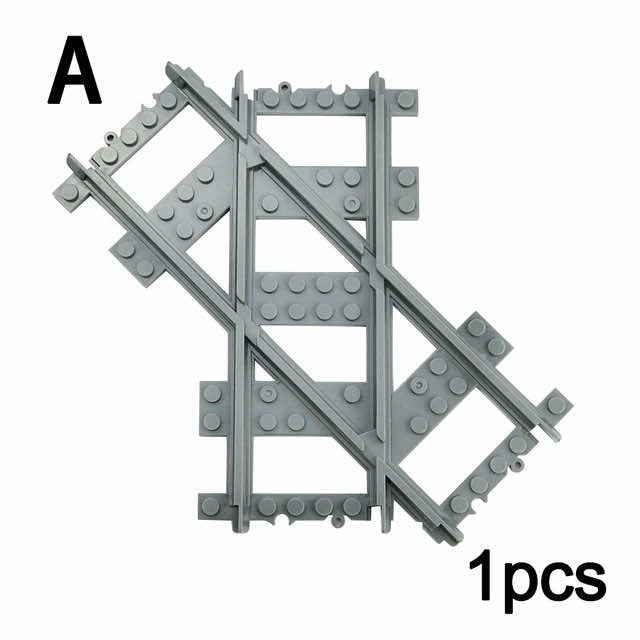 Track Crossing Switch Forked Rail for Lego Kit Train Building Blocks Sets DIY - LEGO (R) Bricks, Pieces & Parts -  - The Drift Art Co.