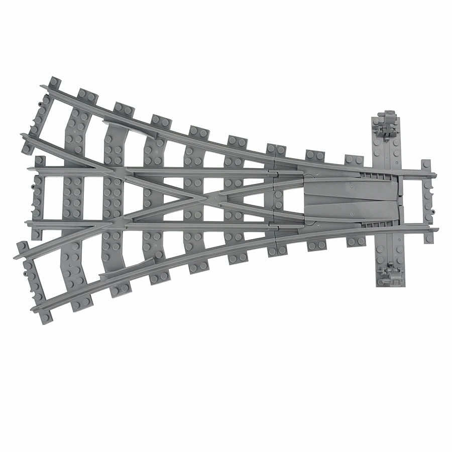 Track Crossing Switch Forked Rail for Lego Kit Train Building Blocks Sets DIY - LEGO (R) Bricks, Pieces & Parts -  - The Drift Art Co.