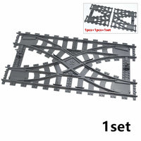 Track Crossing Switch Forked Rail for Lego Kit Train Building Blocks Sets DIY - LEGO (R) Bricks, Pieces & Parts -  - The Drift Art Co.