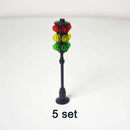 Train Station Bus Stop Signal Lamp Traffic Lights for LEGO Kit Train Building Blocks Sets DIY - Train Track -  - The Drift Art Co.