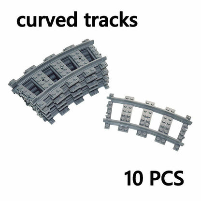 Train Wood Track 1x1 1x4 City House Building Blocks Bricks - Var Colors -  - The Drift Art Co.