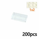 Transparent 1x2 2x2 1x4 Ceramic Tile 3068 3069 Building Blocks Bricks Toy DIY - Minifigure -  - The Drift Art Co.