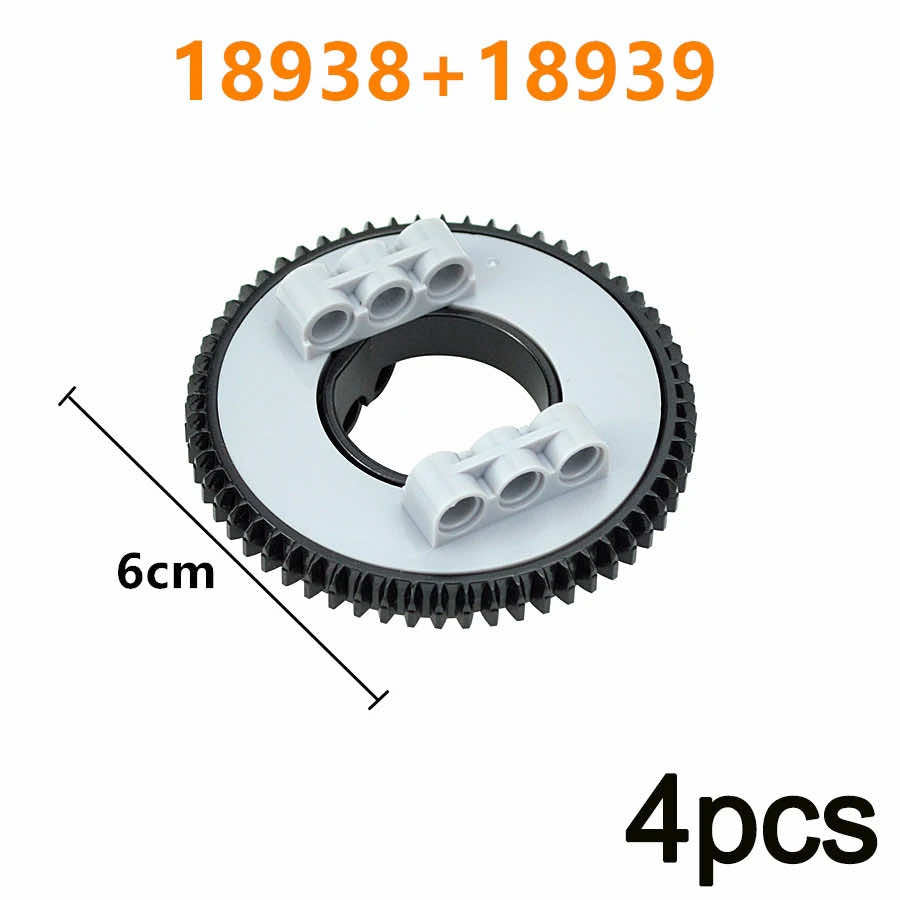 Turntable Rotating gears Technic 18939 48452 for Lego Kits Building Block Sets -  - The Drift Art Co.