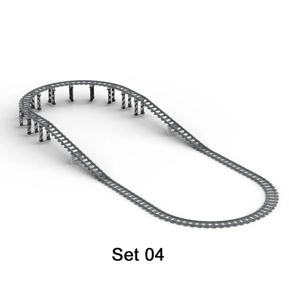 Uphill Track 7996 City Rail for Lego Kit Train Building Blocks Sets DIY - LEGO (R) Bricks, Pieces & Parts -  - The Drift Art Co.