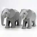 1pc MOC Elephant City Short Long Tusk Animals for LEGO Building Blocks Sets DIY