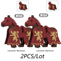 City Animals Medeival Military Knights Horse Warhorse Eagle for LEGO Building Blocks Sets
