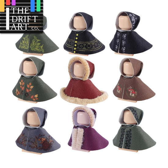 MOC Medieval Cloak Cape Lady Manteau Mantle For LEGO Building Blocks Brick Toy
