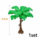 City Tree Green Bush Garden MOC Flower Grass for Lego Building Blocks Sets DIY