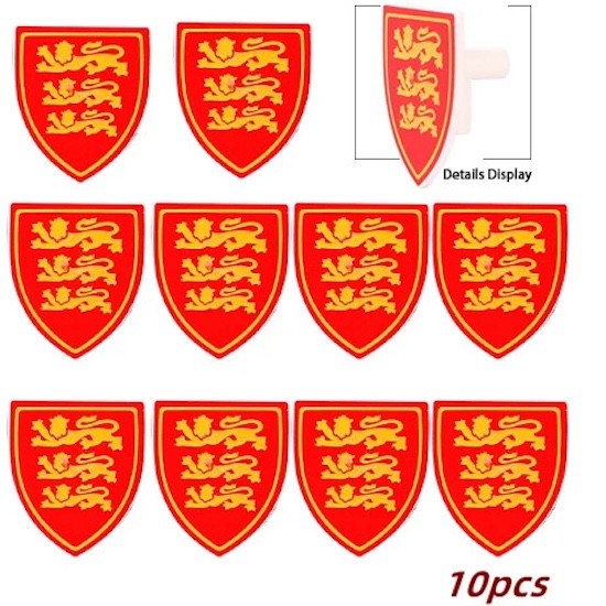Medieval Military Knights Shields Middle Age For LEGO Building Blocks Brick Toy