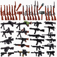 Military Soldier MOC WW2 Gun Arms 98K PPSH For LEGO Building Blocks Brick Toy