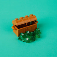 Treasure Pirate Map MOC Jewels Gold Ore Silver For Lego Building Block Brick Set