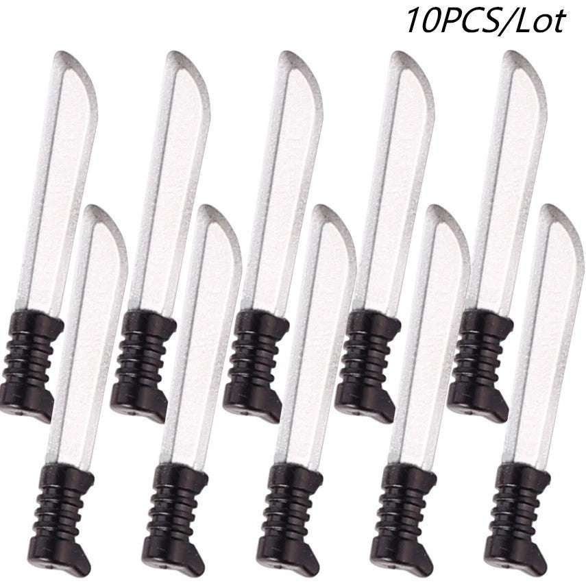 Military SWAT Weapon Shovel Arms Farm Tools Soldier Army Building Blocks Toy DIY