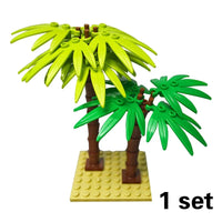 City Tree Green Bush Garden MOC Flower Grass for Lego Building Blocks Sets DIY