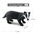 1pc Badger Wolverine Anteater Beaver Animal Miniature Art Toy Figure Doll DIY