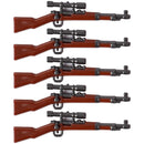 Military Soldier MOC WW2 Gun Arms 98K PPSH For LEGO Building Blocks Brick Toy