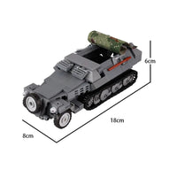 WW2 Military Tank Army Soldier Vehicle Car For LEGO Building Blocks Brick Toy
