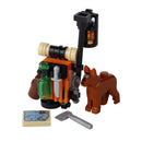 MOC Notice Board Bonfire Stove Medieval Town Street For LEGO Building Blocks Set