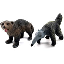 1pc Badger Wolverine Anteater Beaver Animal Miniature Art Toy Figure Doll DIY