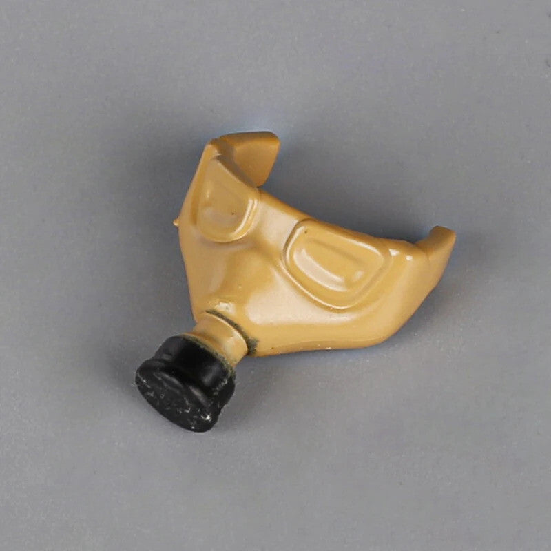 Military Weapon WW2 Green Gas Mask German Army Soldiers Building Blocks Toy DIY