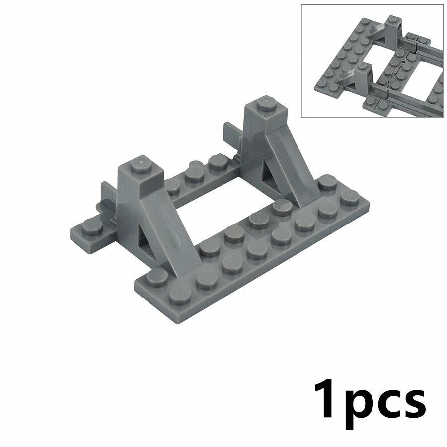 Train Rail Curve Fork Tracks R56 R72 R88  for Lego Kit Train Building Blocks Set