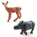 1pc Okapi Sheep Deer Crocodile Lynx Koala Animal Miniature Art Toy Figure Doll
