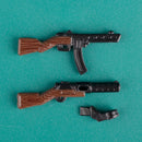Military Soldier MOC WW2 Gun Arms 98K PPSH For LEGO Building Blocks Brick Toy