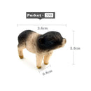 1pc Simulation Mini Fox Pig Porket Farm Animal Miniature Art Toy Figure Doll
