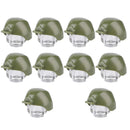Military MOC SWAT Gun Weapon Box Container Headset Building Blocks Brick Toy DIY