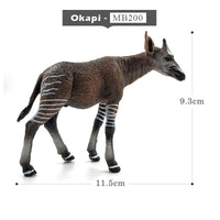1pc Ostrich Meerkat Okapi Swan Crocodile Animal Miniature Art Toy Figure Doll