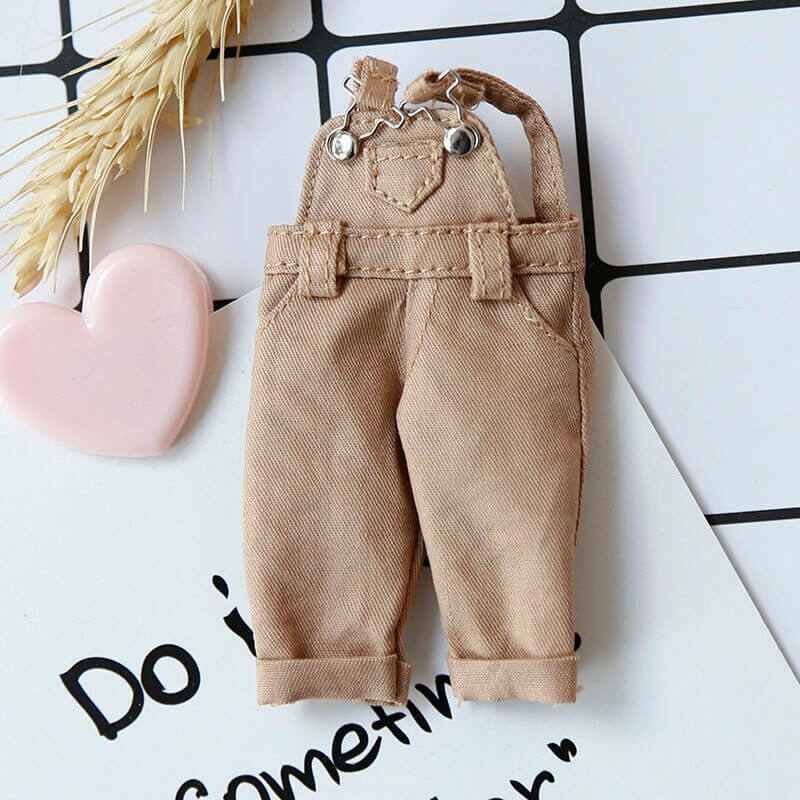 Clothes -  Overalls Strap Denim Trousers For 1:12 BJD doll OB Obitsu 11 Ymy Toy
