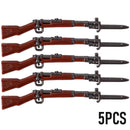 Military Soldier MOC WW2 Gun Arms 98K PPSH For LEGO Building Blocks Brick Toy