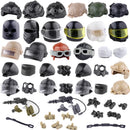 Military Solider Figures Helmets Mask weapon For LEGO Building Blocks Brick Toy