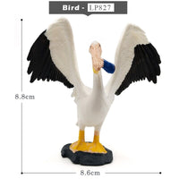 1pc Simulation turkey bird Chicken Farm Animal Miniature Art Toy Figure Doll