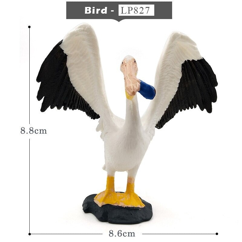 1pc Simulation turkey bird Chicken Farm Animal Miniature Art Toy Figure Doll