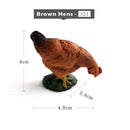 1pc Simulation Chicken Duck Goose Figurine Animal Miniature Art Toy Figure Doll