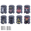 Military Oil Drum Fuel Tank Army War Scene For LEGO Building Blocks Brick Toy