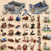 MOC Medieval Military Castle Siege Weapons War Army Knights For LEGO Building Blocks Set