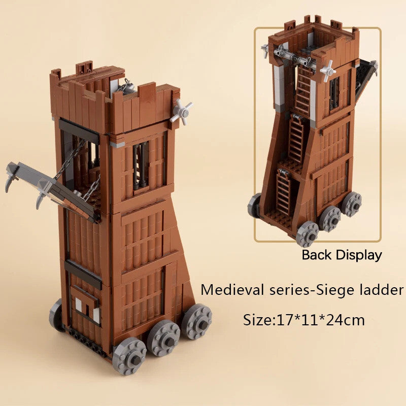MOC Medieval Military Castle Siege Weapons War Army Knights For LEGO Building Blocks Set